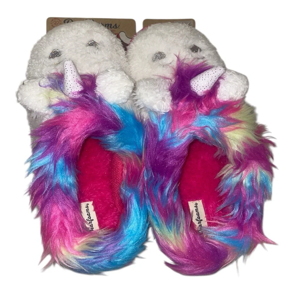 dearfoams unicorn girls